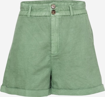 GAP tavaline Püksid, värv roheline: eest vaates
