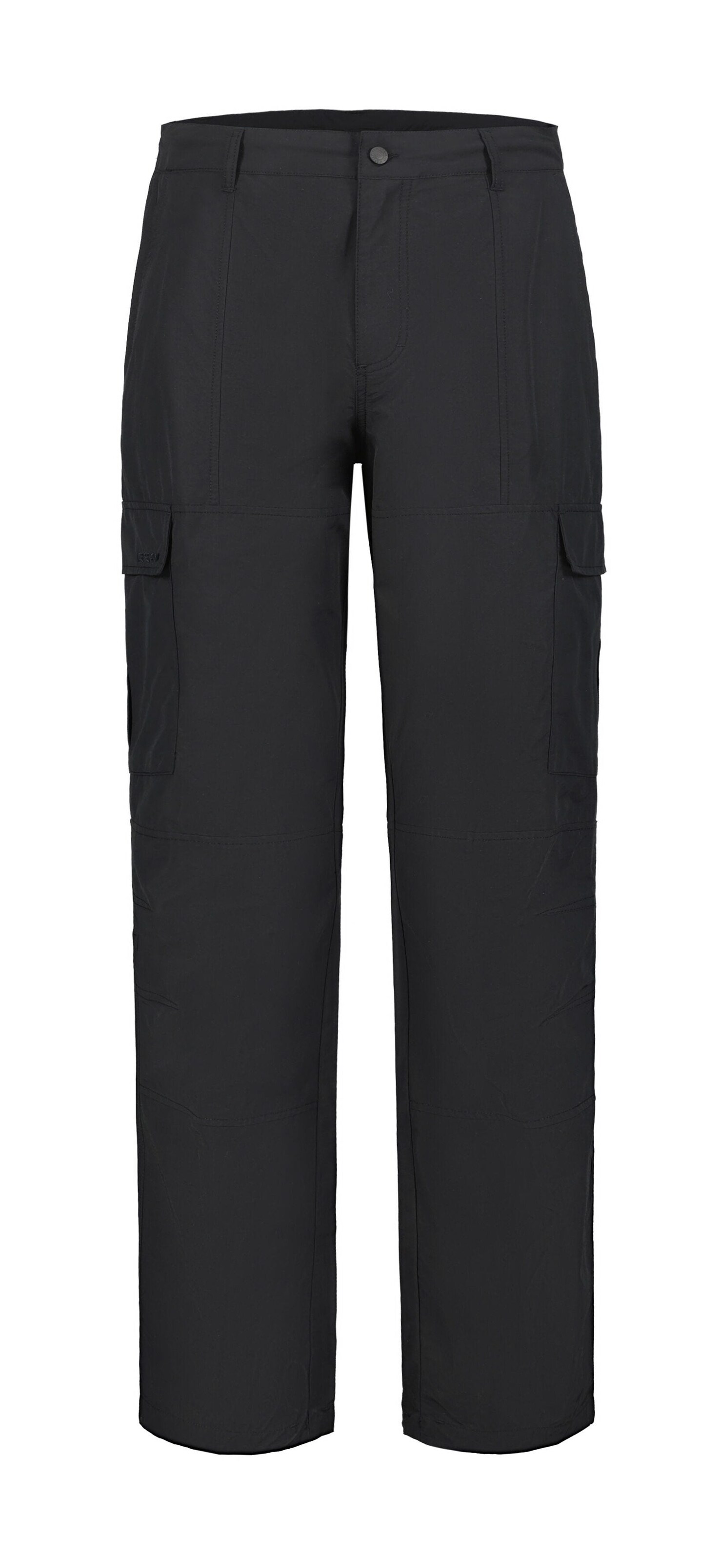 ICEPEAK Loose fit Cargo Pants 'Atkan' in Black: front