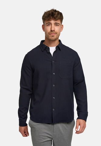 JEFF Regular fit Overhemd in Bruin: voorkant