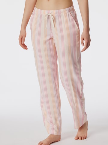 Pantalon de pyjama ' Mix+Relax ' SCHIESSER en orange : devant