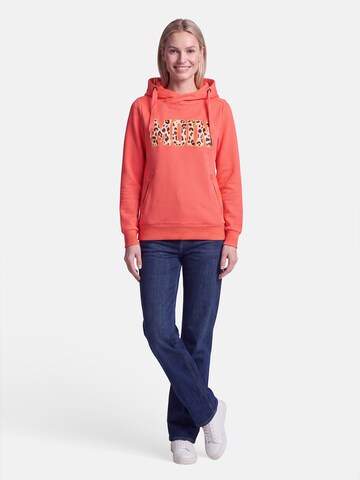 salzhaut Sweatshirt 'Sünn - Moin Leo ' in Oranje: voorkant