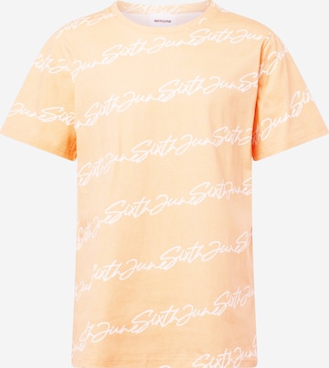 Sixth June - Camiseta en naranja: frente