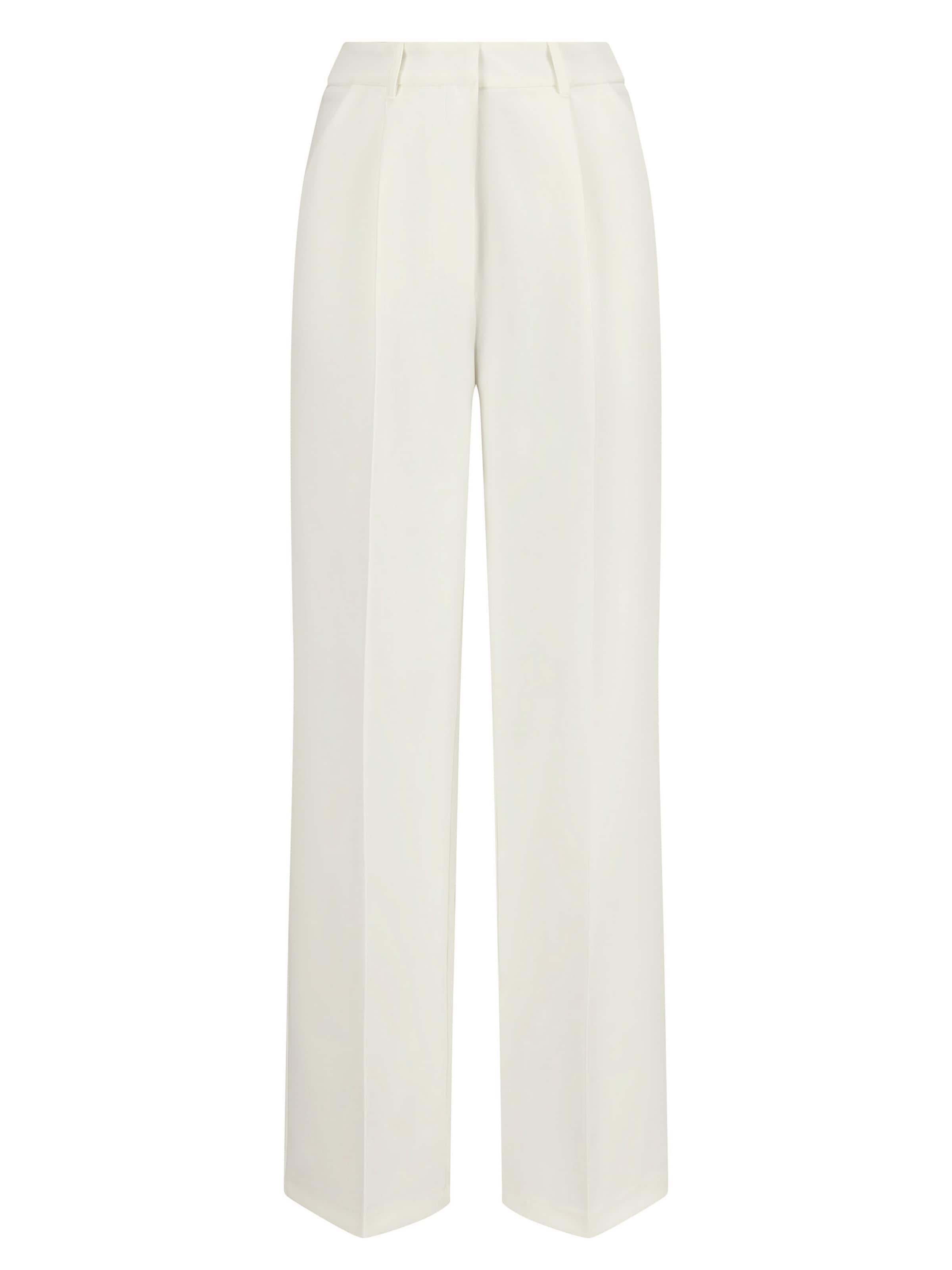 Nicowa Slimfit Broek in Wit: voorkant