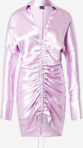 Gina Tricot Košilové šaty 'Clara' – fialová: přední strana