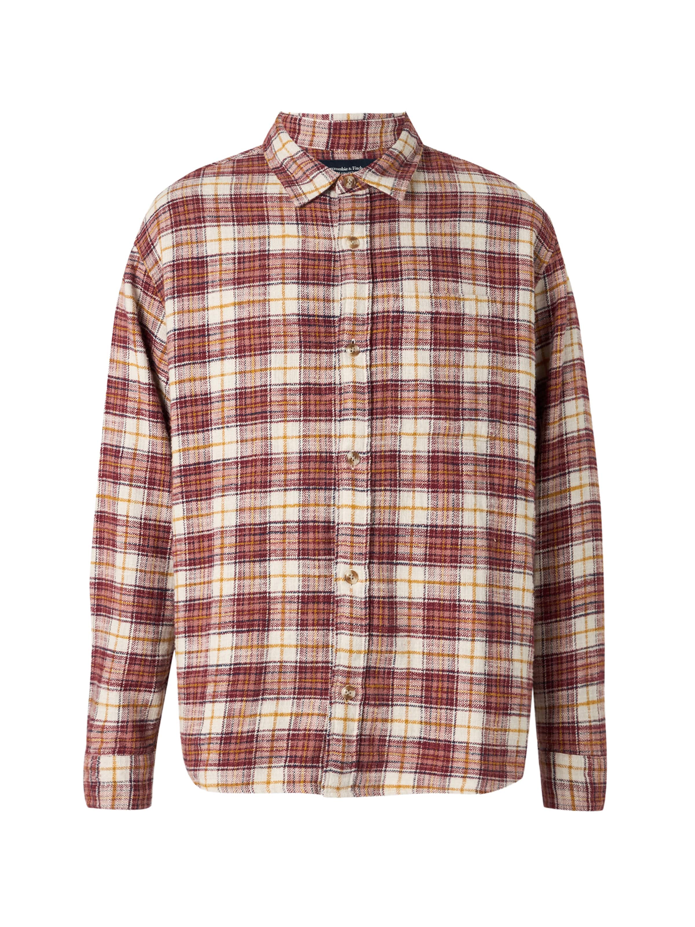 Abercrombie & Fitch Regular fit Button Up Shirt in Red: front