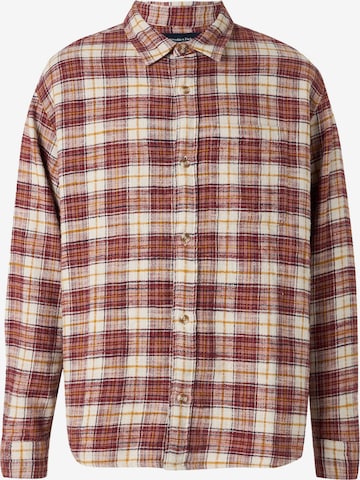 raudona Abercrombie & Fitch Standartinis modelis Marškiniai: priekis