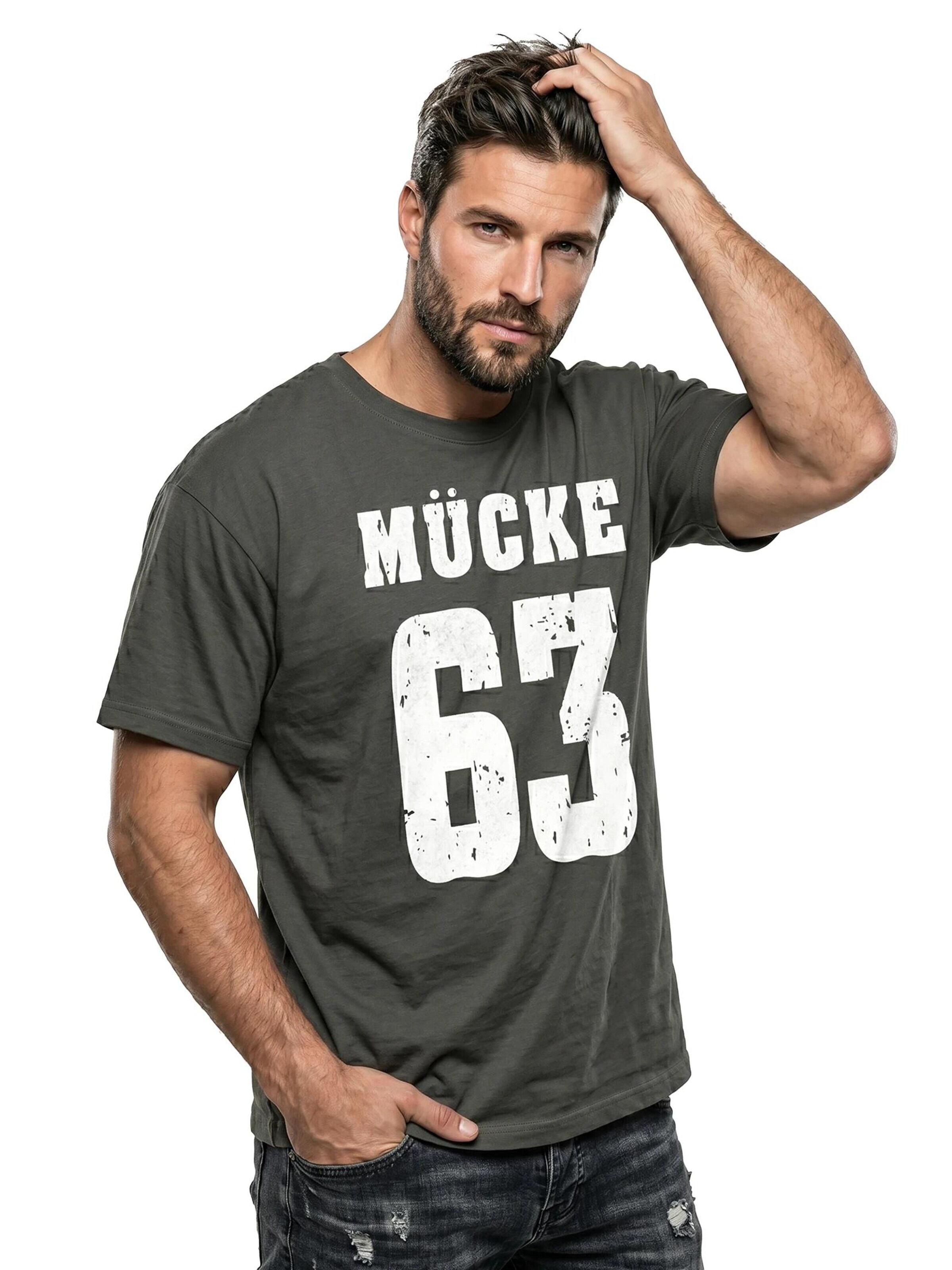 MAKAYA Shirt 'Mücke 63' in Grey