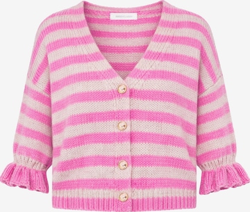 SASSYCLASSY Knit Cardigan in Pink: front