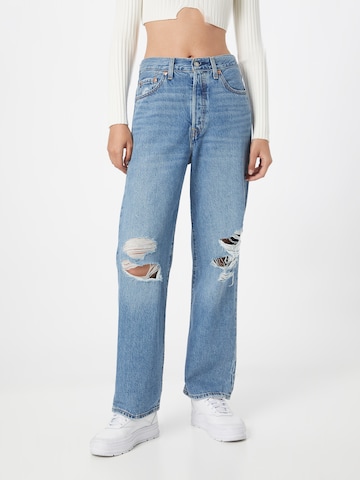LEVI'S Jeans 'RIBCAGE' in Blauw: voorkant