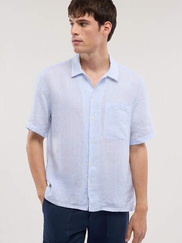 Trussardi Regular fit Button Up Shirt in Blue