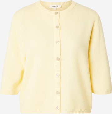 s.Oliver Strickjacke in Gelb: Vorderseite