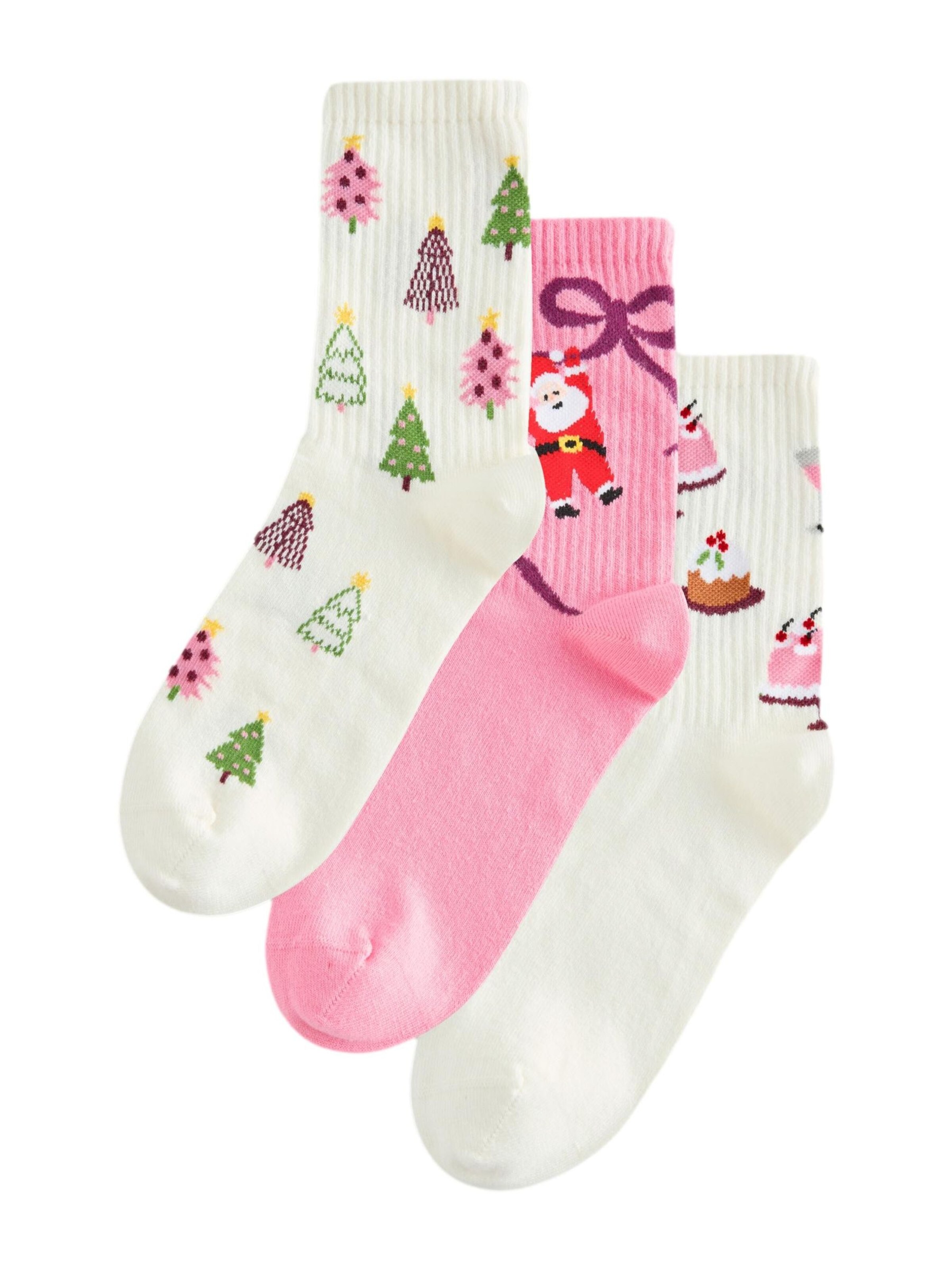 Next - Calcetines en rosa: frente