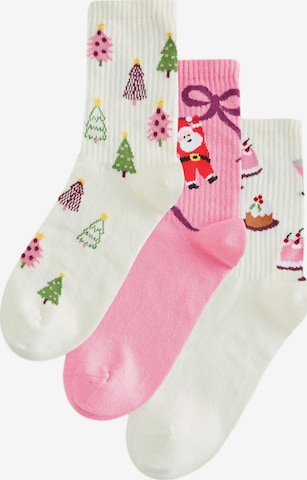 Chaussettes Next en rose : devant