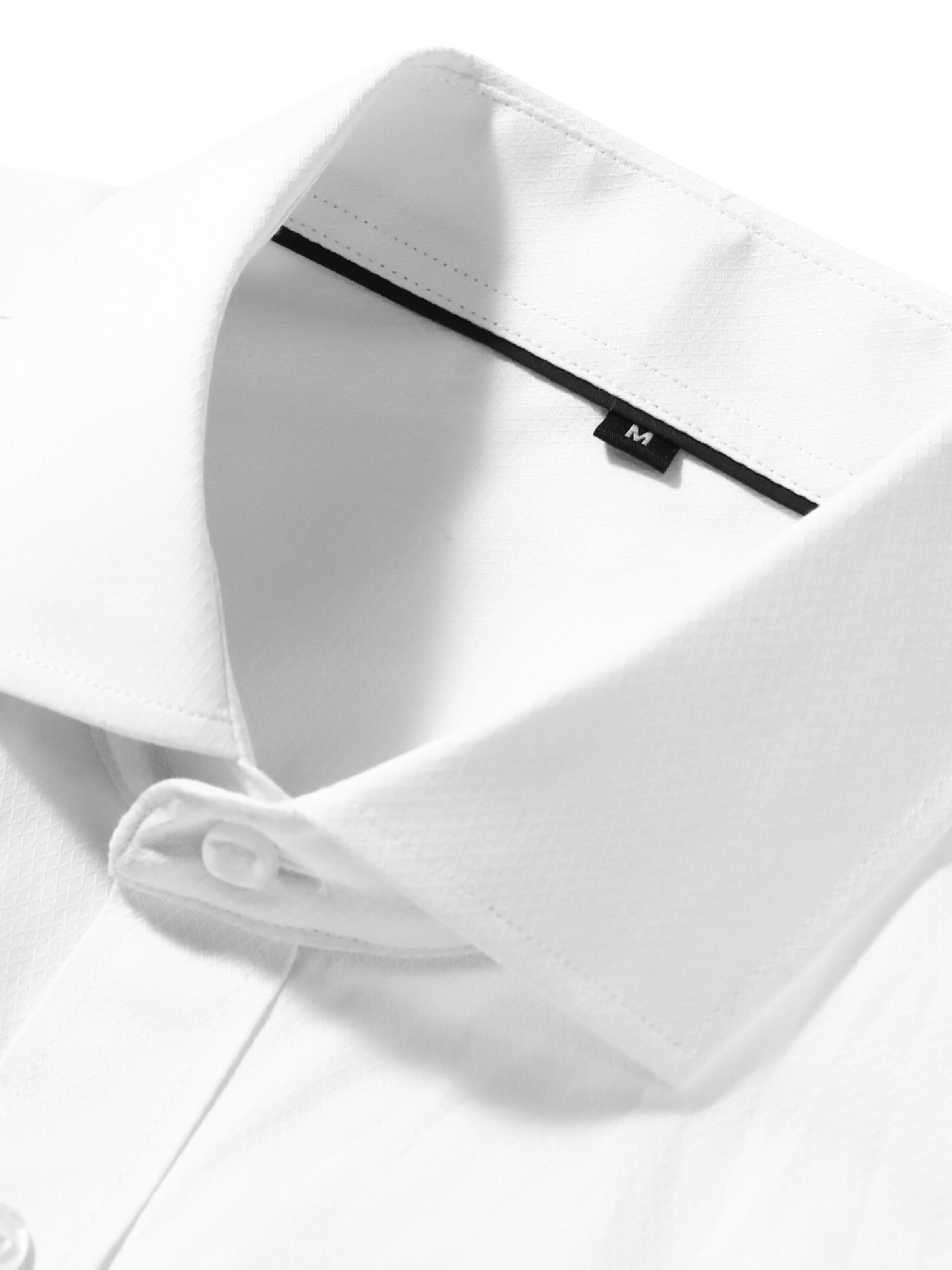 ALLTHEMEN Regular fit Business Shirt 'Naht' in White