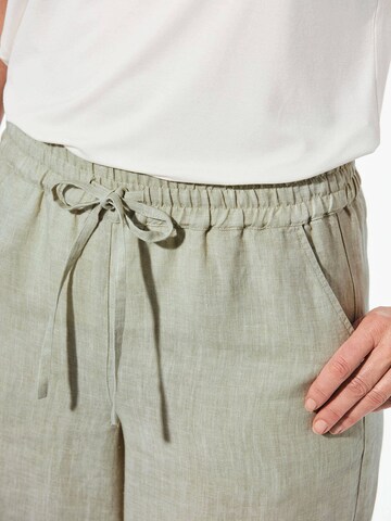 Regular Pantalon Goldner en vert