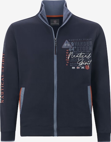 Jan Vanderstorm Zip-Up Hoodie 'Lindsen' in Blue: front
