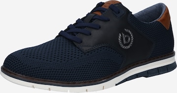 bugatti Athletic lace-up shoe 'Sandman' in Blue: front