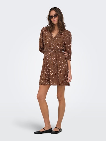 ONLY Shirt Dress 'ONLRaya' in Brown