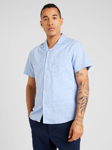 Coupe regular Chemise 'Giles Bowling' Clean Cut Copenhagen en bleu : devant