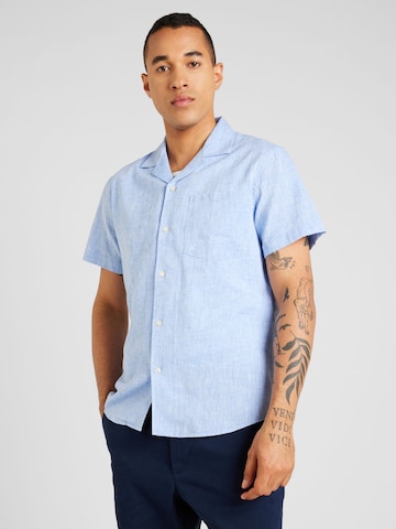 Clean Cut Copenhagen Regular fit Skjorta 'Giles Bowling' i blå: framsida