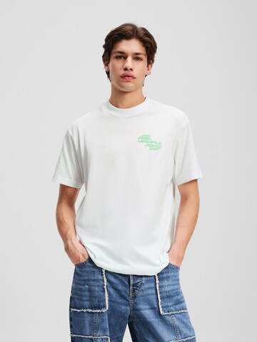 Maglietta di KARL LAGERFELD JEANS in bianco: frontale