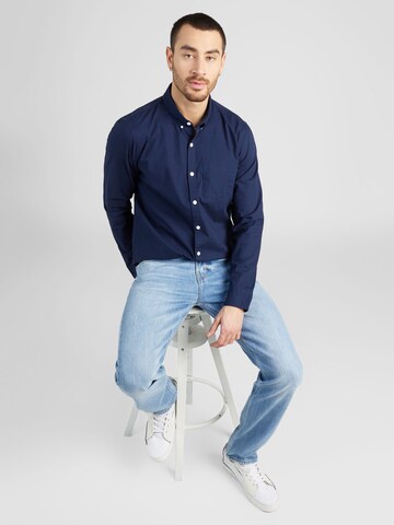 HOLLISTER Regular fit Button Up Shirt in Blue