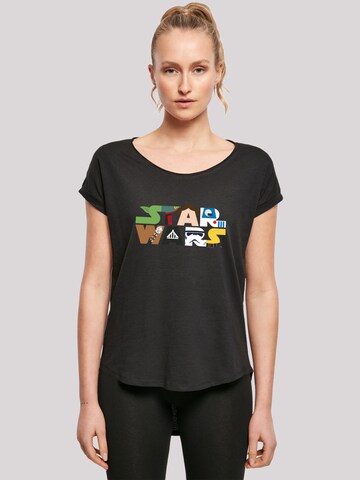 T-shirt 'Star Wars Character' F4NT4STIC en noir : devant