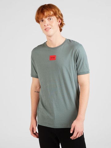 T-Shirt 'Diragolino212' HUGO en vert : devant