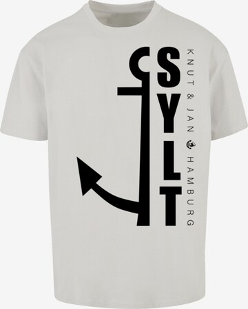 T-Shirt 'Sylt Anker Knut & Jan Hamburg' F4NT4STIC en gris : devant