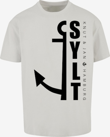 F4NT4STIC Shirt 'Sylt Anker Knut & Jan Hamburg' in Grey: front