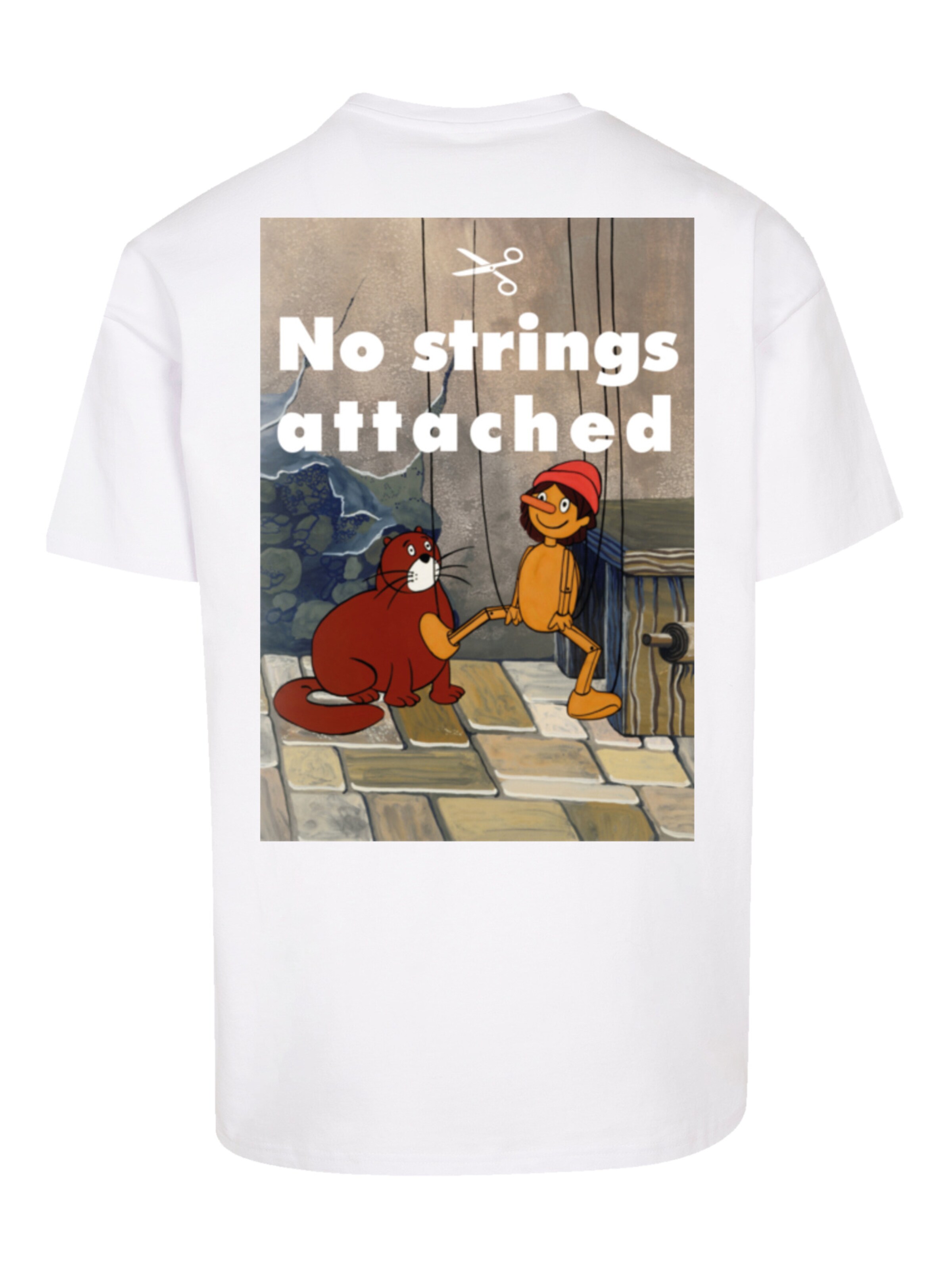 F4NT4STIC Shirt 'Heroes of Childhood Pinocchio' in Wit