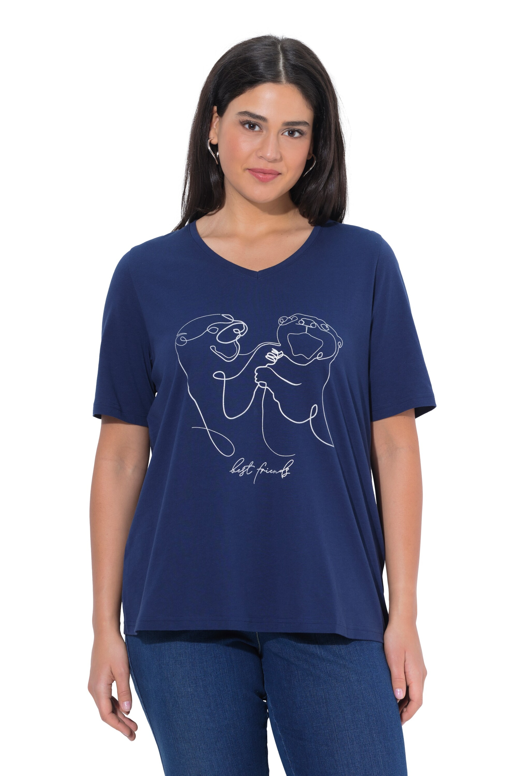 Ulla Popken Shirt in Blue: front