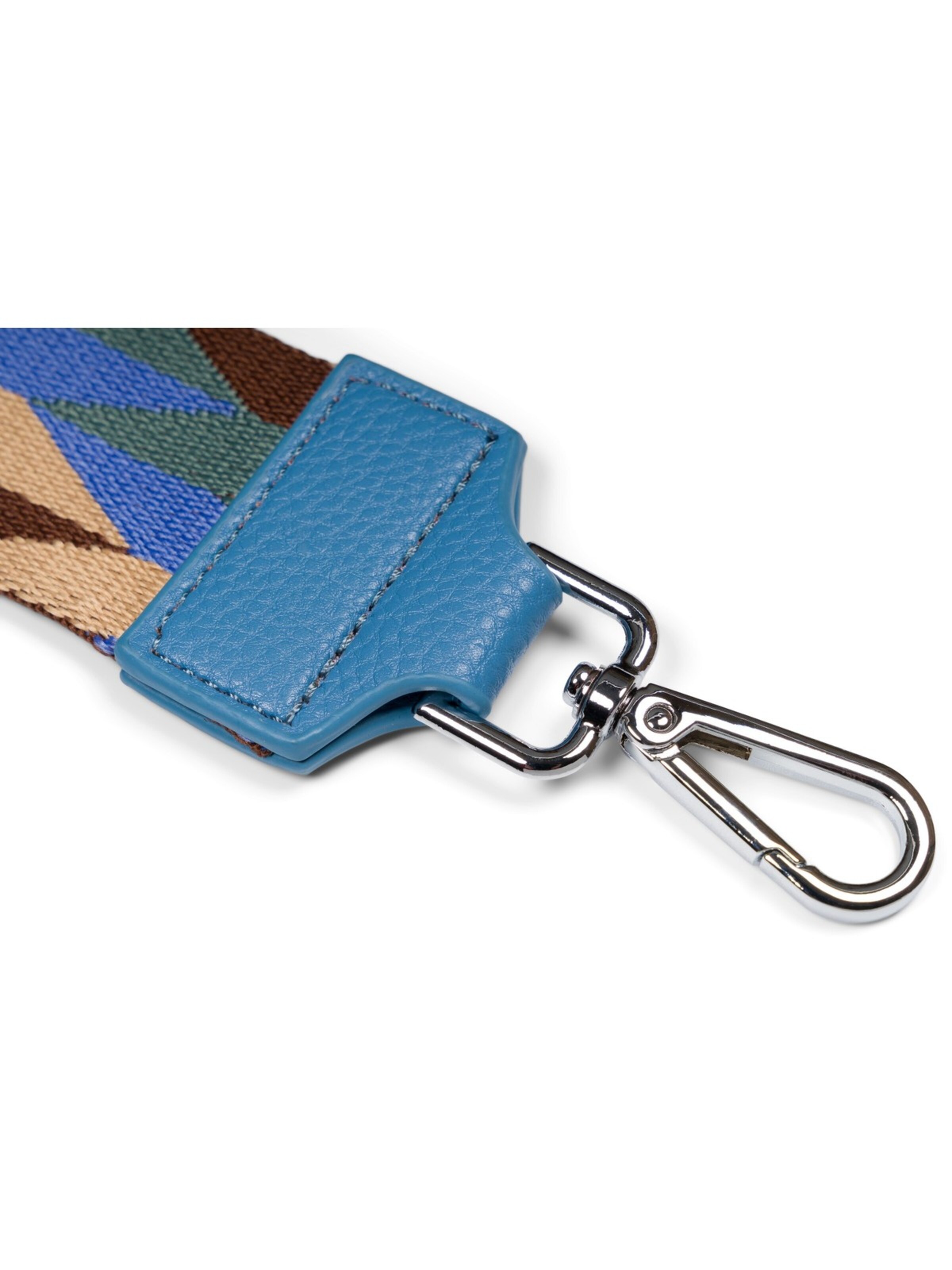 styleBREAKER Taschenzubehör 'Breiter Wechsel Taschengurt Rauten Muster'‌‌‌‌‌‌ in Blau