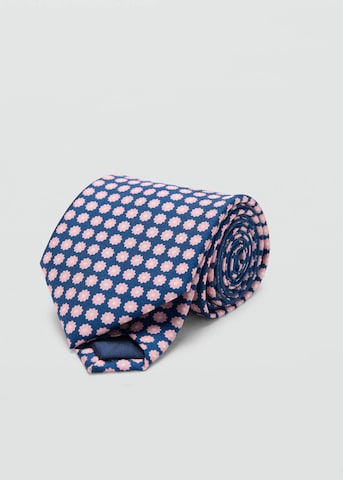 MANGO MAN Tie 'Flor' in Blue