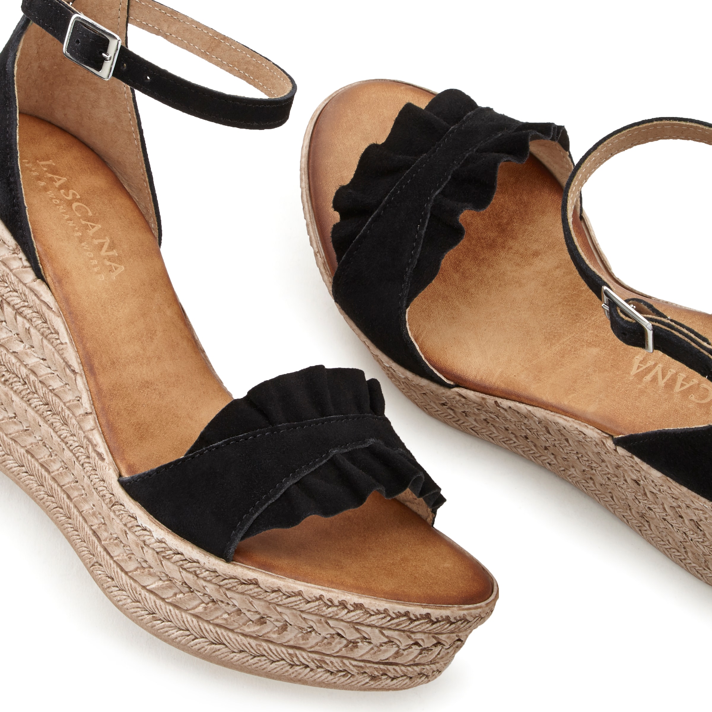 LASCANA Sandály – černá