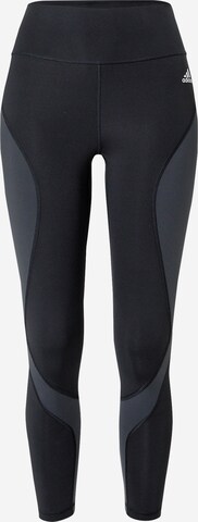 Skinny Pantalon de sport 'Essentials Hiit Colourblock' ADIDAS SPORTSWEAR en noir : devant