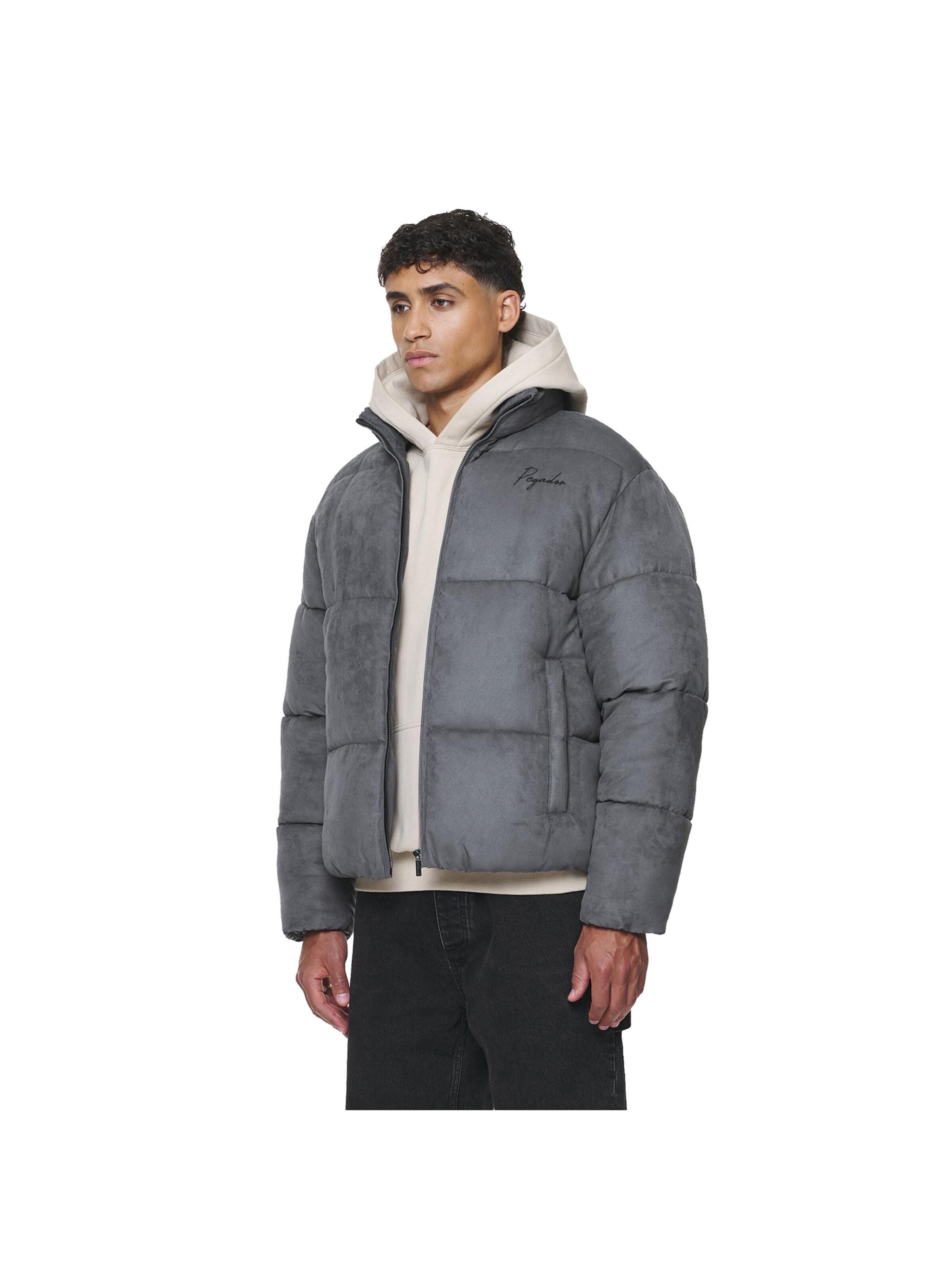 Pegador Winter Jacket 'Neum Suede' in Grey