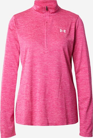 UNDER ARMOUR Sporttrui 'Tech Twist' in Roze: voorkant