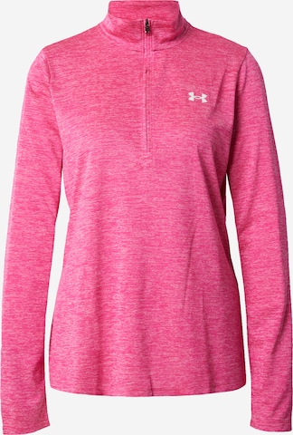 UNDER ARMOUR Športen pulover 'Tech Twist' | roza barva: sprednja stran