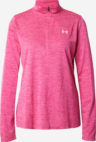 UNDER ARMOUR - Pullover desportivo 'Tech Twist' em rosa: frente