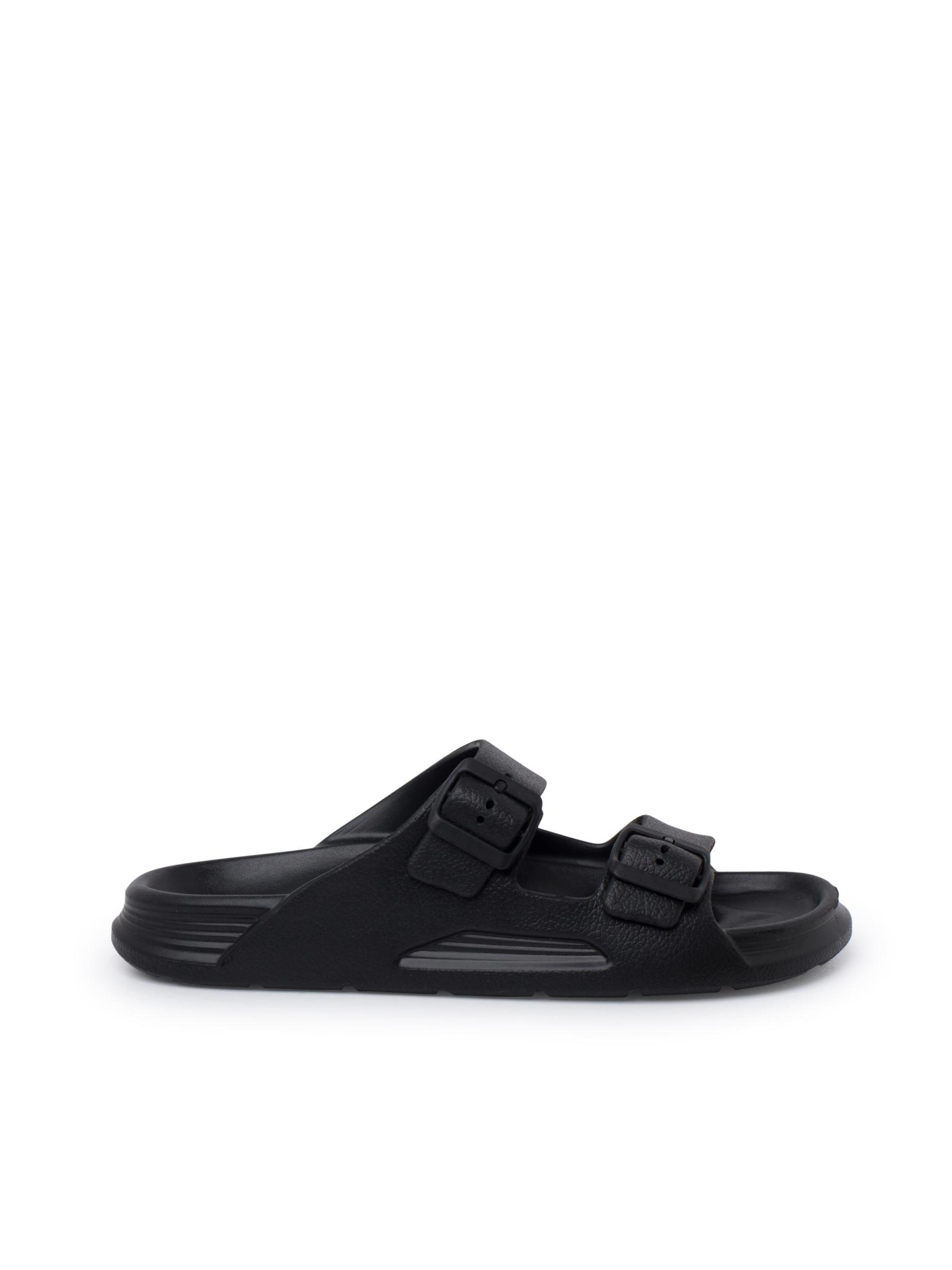 Claquettes / Tongs IGOR en noir : devant