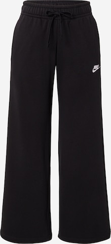 Nike Sportswear Wide leg Παντελόνι σε μαύρο: μπροστά