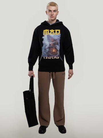MAD TIGERS Sweatshirt 'Dark Oceans' in Zwart