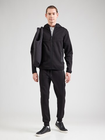 JACK & JONES Sweatsuit 'JCOFUSION' in Black: front