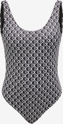 Calvin Klein Swimwear T-shirt Plavky – černá: přední strana