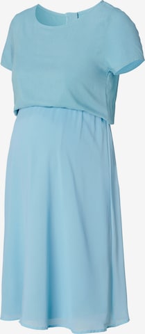 Esprit Maternity Jurk in Blauw: voorkant