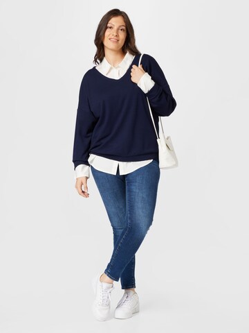 Tom Tailor Women + T-Shirt in Blau