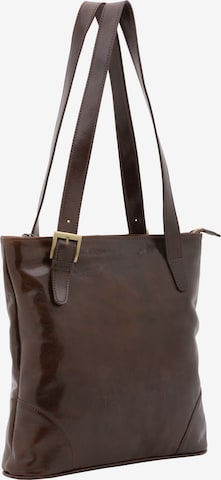 Borsa a spalla di Viola Castellani in marrone: frontale