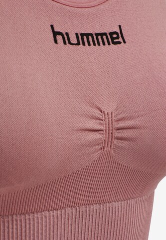 Hummel Bustier Sports-BH i rosa