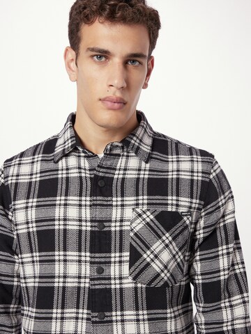 REPLAY Regular fit Button Up Shirt in Black